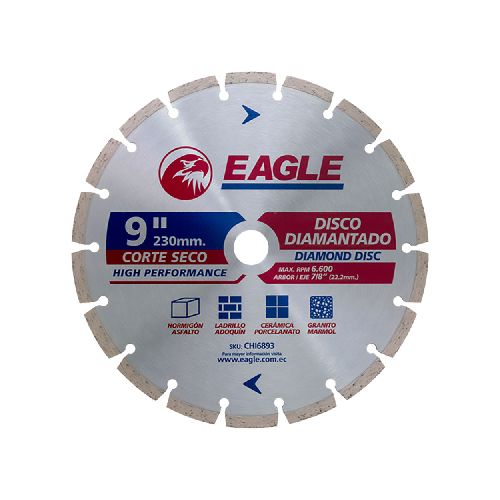 Disco de Corte Cemento Eagle Seco P8771 | 9