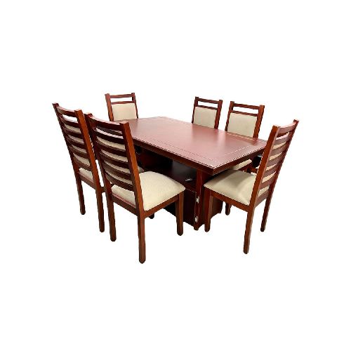 Juego de Comedor  Scarlett P8877 | 6 Sillas Color Beige  