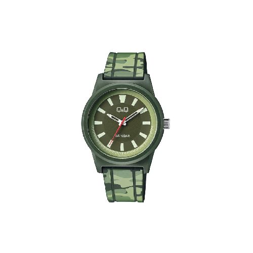 Reloj para Caballero Q&Q V35A-003VY P8880 | 40 mm Resistente al Agua Color Verde oscuro  