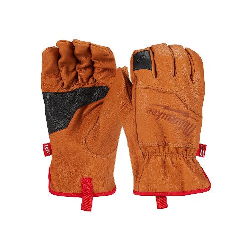 Guantes de Cuero Milwaukee P8753 | Talla XL Color Café con Negro  