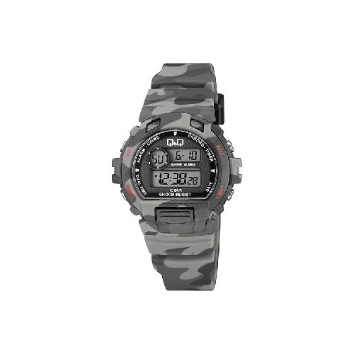 Reloj Para Caballero Q&Q M153J009Y P8880 | 41 Mm Resistente Al Agua Color Camuflaje  