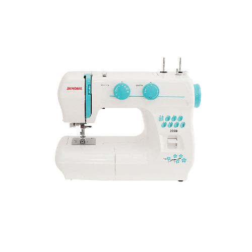 Máquina de Coser Janome 3008 | 8 Puntadas Color Blanco - CRECOS