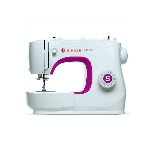 Máquina de Coser Doméstica Singer M3505 P8755 | 32 Puntadas Color Blanco con Metal - CRECOS