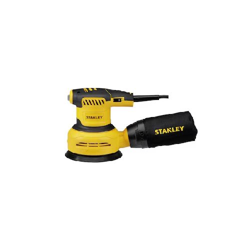 Lijadora Roto Orbital Redonda Disco De 5 Stanley  SS30-B3 P8775 | 300 Watts Color Amarillo Con Negro - CRECOS