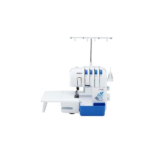 Máquina de coser Brother 3534DT-W P8793 | Overlock de 4 y 5 Hilos Iluminación LED Blanco con Azul - CRECOS