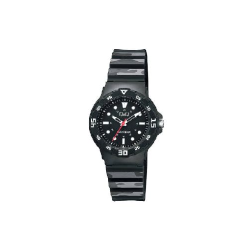 Reloj para Caballero Q&Q V07A-010VY P8880 | 33 mm Resistente al Agua Color Negro  