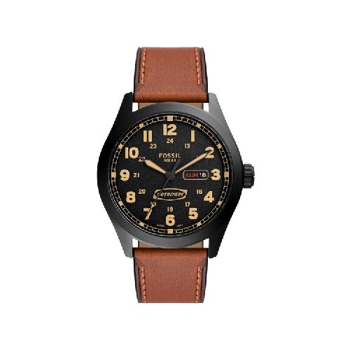 Reloj Defender Solar de Cuero  Fossil