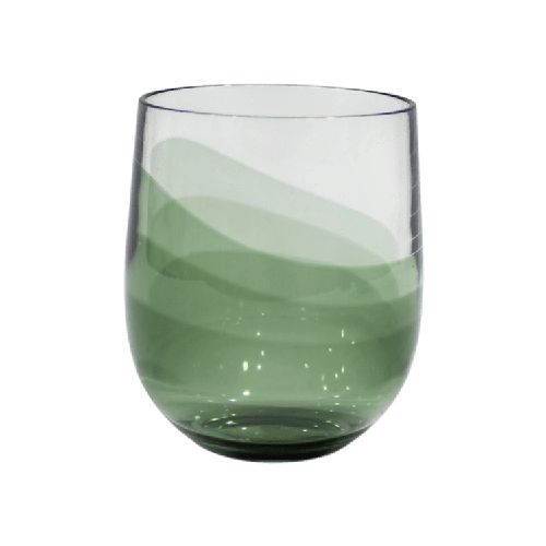 Vaso ondas color verde 425 cc  Pycca Home