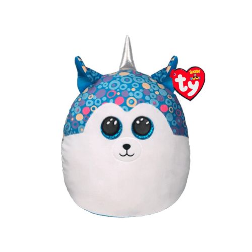 Peluche Squishaboos Husky Azul Helena G  Sin Marca