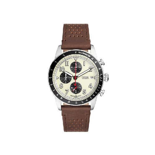 Reloj Cronógrafo Sport Tourer de Cuero  Fossil