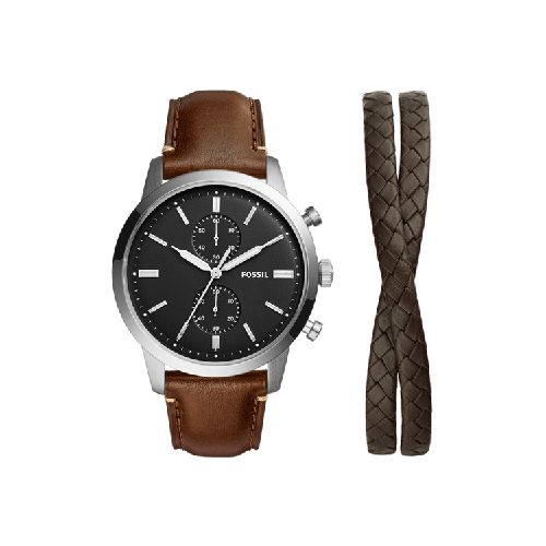 Reloj Set Townsman de Cuero LiteHide™  Fossil