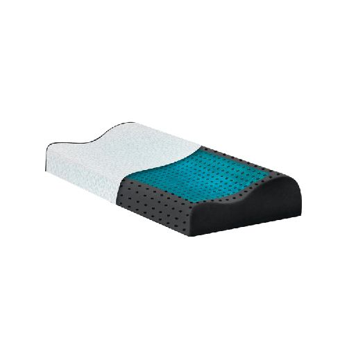 Almohada Simmons Carbón Cool  Cervical 62 x 37 cm  