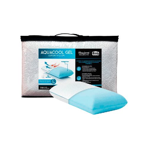 Almohada Simmons Aquacool Gel Luxury Estándar 60 x 40 cm  