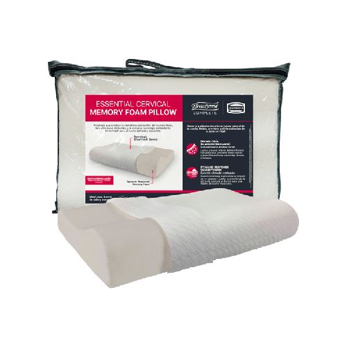 Almohada Simmons Beautyrest Essential Ergonómica 60 x 40 cm  