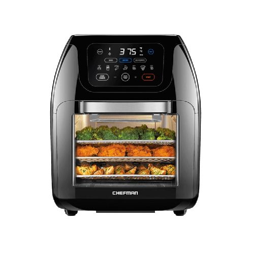 Freidora de Aire Chefman con Horno 10Lts Pantalla Touch 1700W Apagado Aut. Negro  