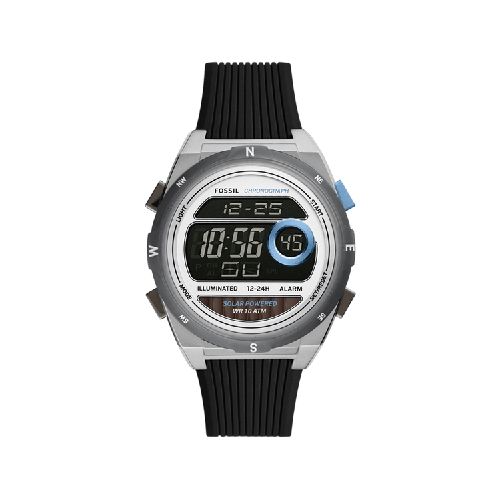 Reloj Solar Digital Everett de Silicona  Fossil