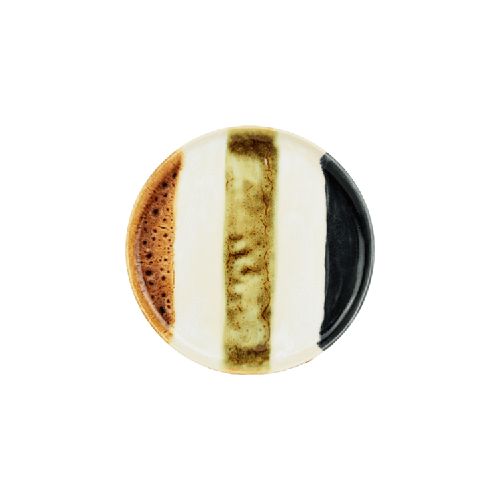 Plato Postre Africa Stripes 22.5 x 1.6 cm  Gourmettable