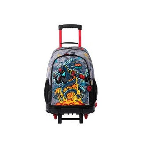 Mochila Con Ruedas Infantil Para Niño Blanda Totto 31.49 Lt. Raiyu Gray|RadioShark Ecuador