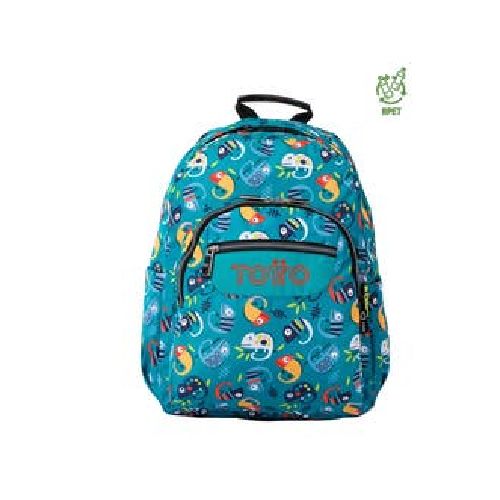 Mochila Unisex Blanda Totto  20.33 Lt. Egreth  Estampado Pc Acuarela|RadioShark Ecuador