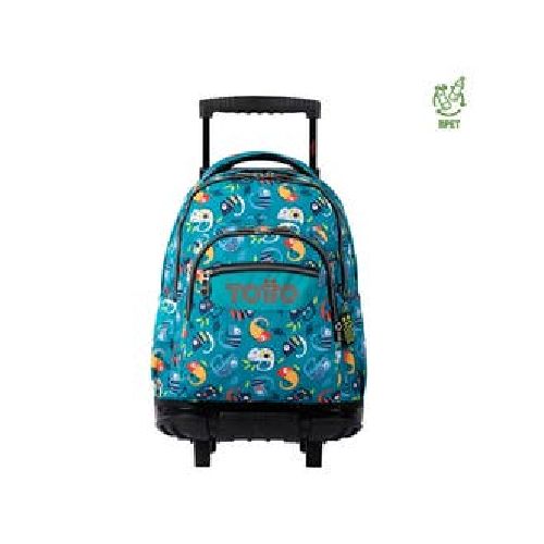 Mochila Con Ruedas Unisex Blanda Totto 25.48 Lt. Egreth - Estampado Pc Ruedas Renglon|RadioShark Ecuador