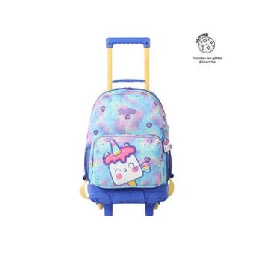 Mochila Con Ruedas Infantil Para Niña Blanda Totto 14.61 Lt. Cremy - Estampado Ruedas Infantil Cremy M |RadioShark Ecuador