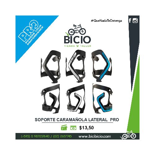 Soporte caramañola lateral PRO - Bicio tienda - taller de bicicletas