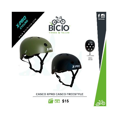 Casco freestyle XPRO - Bicio tienda - taller de bicicletas