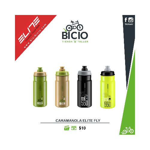 Caramañola Elite FLY JET 550ml - Bicio tienda - taller de bicicletas