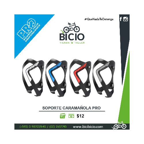 Soporte caramañola PRO - Bicio tienda - taller de bicicletas