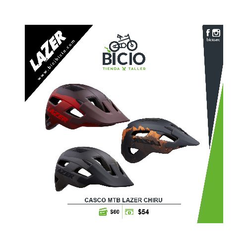 Casco Lazer Chiru - Bicio tienda - taller de bicicletas