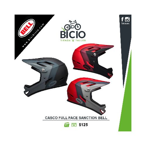 Casco FULL FACE BELL SANCTION - Bicio tienda - taller de bicicletas