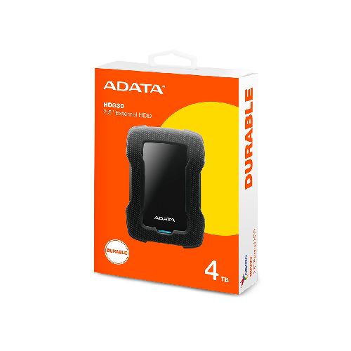 DISCO DURO EXTERNO ADATA 4TB HD330 BLACK USB 3.2 ANTISHOCK - SYSTEMarket