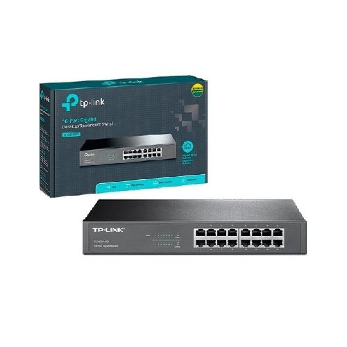 SWITCH TPLINK SG-1016D 16 PUERTOS GIGABIT 10/100/1000 METALICO/RACK - SYSTEMarket