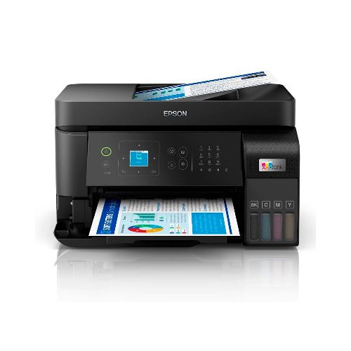 SISTEMA DE TINTA ORIGINAL EPSON L5590 Copiadora ADF, Escáner, Impresora, conexión WIFI, USB, Wi-Fi Direct, Ethernet, Tinta para 6.000 páginas, Fotos, Color y B&N - SYSTEMarket