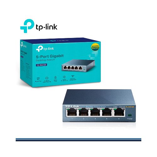 SWITCH TPLINK TL-SG105 5PUERTOS 10-100-1000MBPS - SYSTEMarket