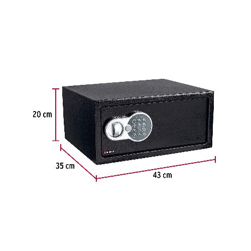 Caja Fuerte 43Cmx35Cmx20Cm Digital Negro - Kywi  MegaKywi – Ferretería – Hogar – Construcción