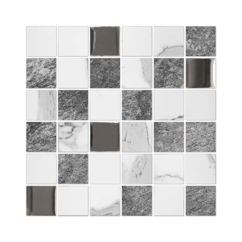 Mosaico New Carrara de porcelanato y vidrio 30x30 para paredes C/U. - Kywi  MegaKywi – Ferretería – Hogar – Construcción