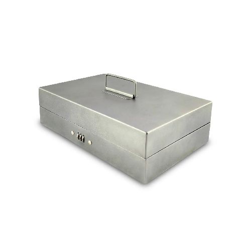 Caja De Seguridad 29Cmx19.5Cmx8Cm Gris C/Cl - Kywi  MegaKywi – Ferretería – Hogar – Construcción