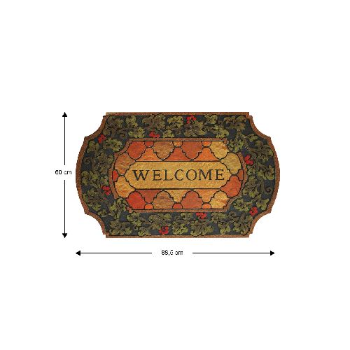 Tapete Entrada Rojo Welcome 55.9X86.4Cm - Kywi  MegaKywi – Ferretería – Hogar – Construcción