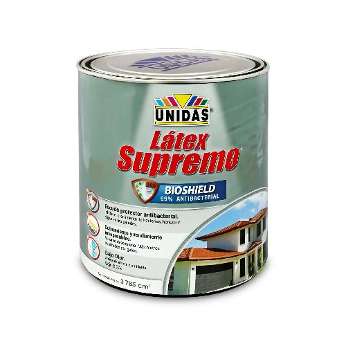 Pintura de látex que inhibe el crecimiento de bacterias, hongos y algas en paredes y pisos; 1 gl Envase 1U - Kywi  MegaKywi – Ferretería – Hogar – Construcción