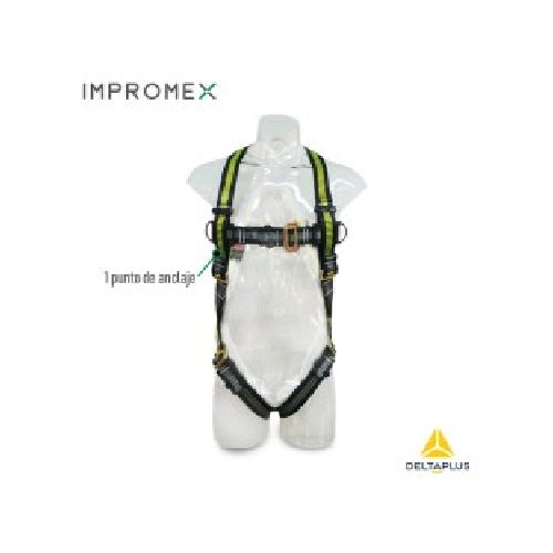 Impromex | Arnés Cuerpo Completo | 1 Punto de anclaje |  Delta Plus | Eslingar