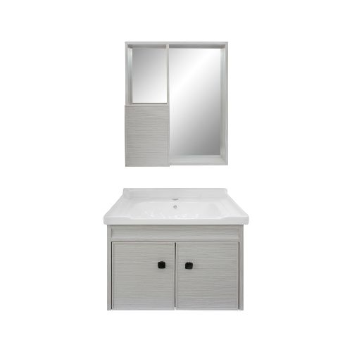 Mueble de Baño Aéreo Blanco con Espejo y Botiquín 60x47cm