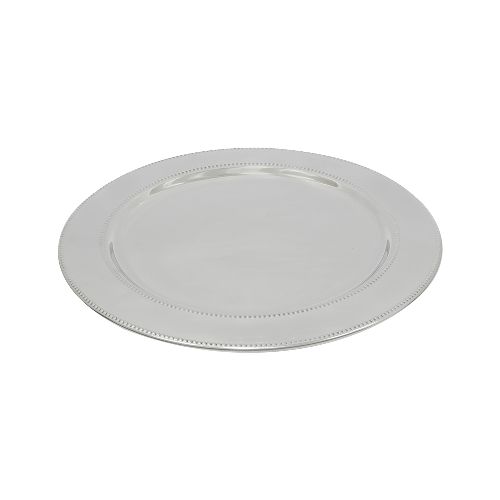 Porta Plato Plateado 33cm