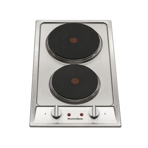 Cocina Eléctrica con 2 Quemadores de Acero Inoxidable de 29x50cm Mastermaid  