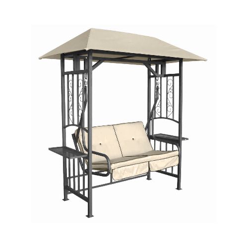 Gazebo con Silla Mecedora con Tolda para 2 Personas