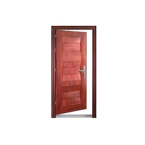 Puerta Metálica Izquierda JW-633 Marrón Acero 2050x960x70mm: Seguridad y estilo para tu entrada en Promart