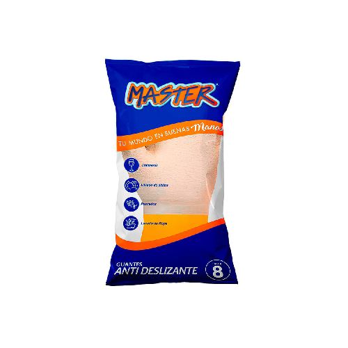 Guante Anti Deslizante Corrugado Talla 8 Master: Agarre y Protección Garantizados en Promart