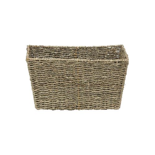 Cesto de Ropa Rectangular Fibra Vegetal 32x23x17cm Beige | Tendance: Elegancia y Orden en la Lavandería en Promart