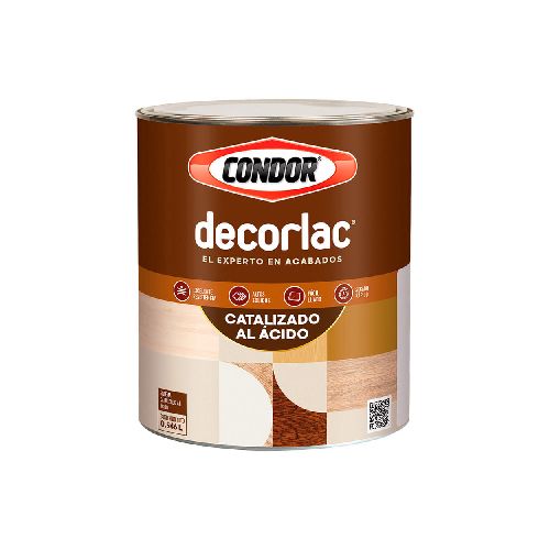 Laca Catalítica Decorlac Caramelo 1 Litro | Condor: Acabado Profesional en Promart