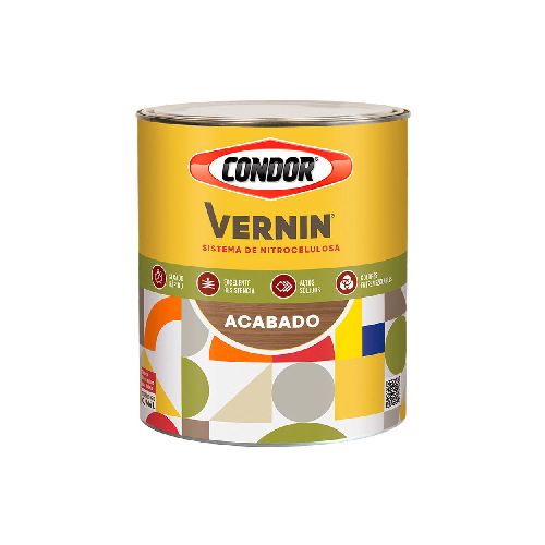 Laca Vernin AS. Brillante Nitro 1 Litro | Condor: Brillo y Protección Duradera en Promart